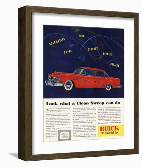 1954 GM Buick Special Skylark-null-Framed Art Print