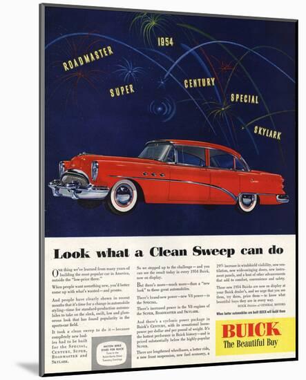 1954 GM Buick Special Skylark-null-Mounted Art Print