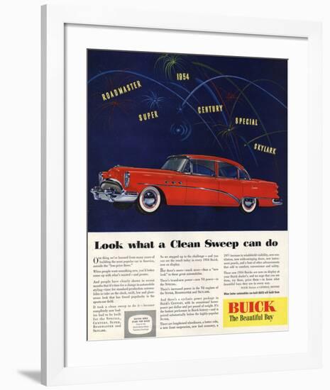 1954 GM Buick Special Skylark-null-Framed Art Print