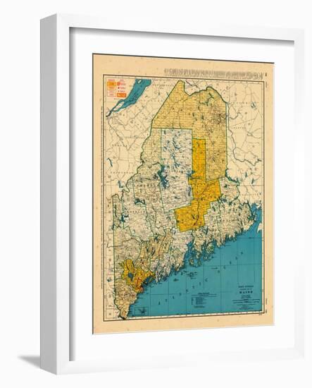 1954, Maine-null-Framed Giclee Print