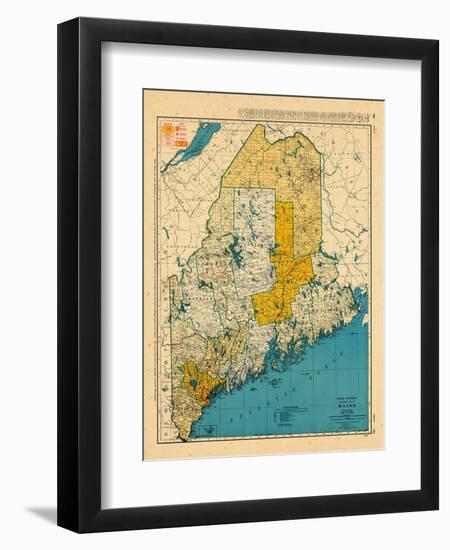 1954, Maine-null-Framed Giclee Print