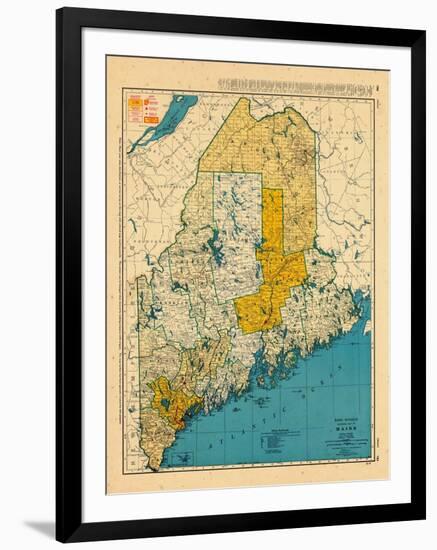 1954, Maine-null-Framed Giclee Print