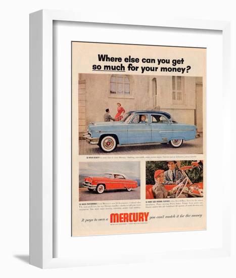 1954 Mercury - Where Else…-null-Framed Art Print