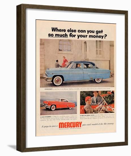 1954 Mercury - Where Else…-null-Framed Art Print