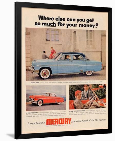 1954 Mercury - Where Else…-null-Framed Art Print