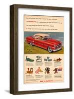 1954 Plymouth- Bird's-Eye View-null-Framed Art Print