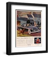 1955 6 A.M. Thunderbird Time-null-Framed Art Print