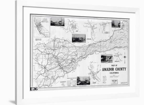 1955, Amador County 1955c, California, United States-null-Framed Premium Giclee Print