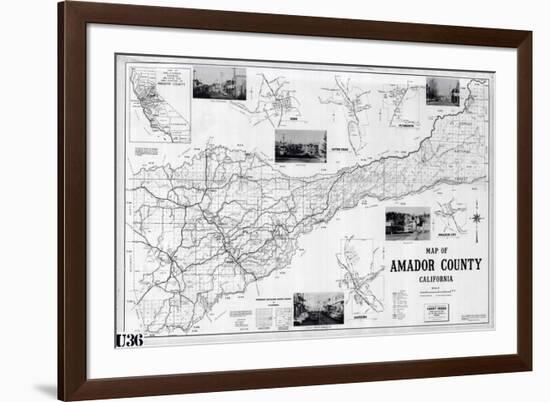1955, Amador County 1955c, California, United States-null-Framed Premium Giclee Print