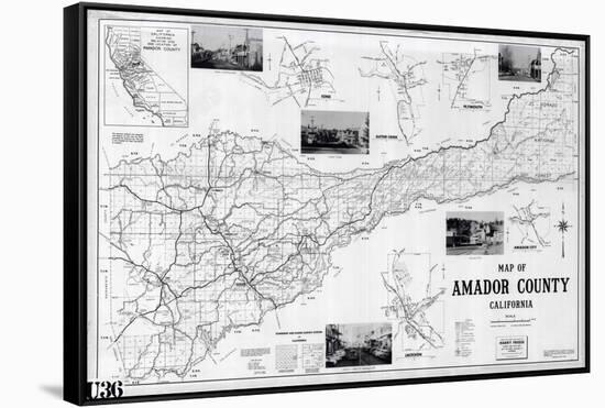1955, Amador County 1955c, California, United States-null-Framed Stretched Canvas