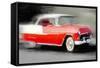 1955 Chevrolet Bel Air Coupe Watercolor-NaxArt-Framed Stretched Canvas