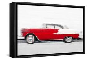 1955 Chevy Bel Air Watercolor-NaxArt-Framed Stretched Canvas