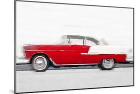 1955 Chevy Bel Air Watercolor-NaxArt-Mounted Art Print