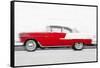 1955 Chevy Bel Air Watercolor-NaxArt-Framed Stretched Canvas