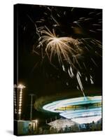 1955: Fireworks Display over Iowa State Fair, Des Moines, Iowa-John Dominis-Stretched Canvas