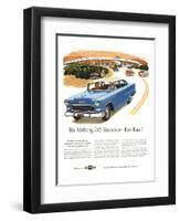 1955 GM Chevy Famous for Fun-null-Framed Art Print