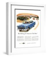 1955 GM Chevy Famous for Fun-null-Framed Art Print