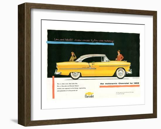 1955 GM Motoramic Chevrolet-null-Framed Art Print