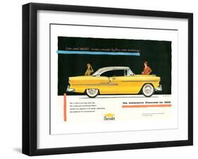 1955 GM Motoramic Chevrolet-null-Framed Art Print