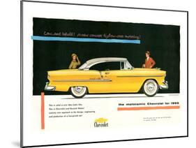 1955 GM Motoramic Chevrolet-null-Mounted Art Print