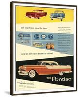 1955 GM Pontiac - Road to Roof-null-Framed Premium Giclee Print