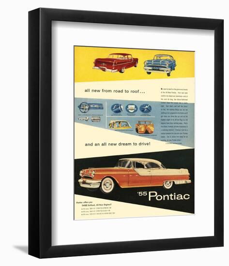 1955 GM Pontiac - Road to Roof-null-Framed Art Print