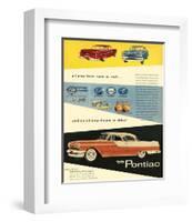 1955 GM Pontiac - Road to Roof-null-Framed Art Print