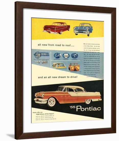 1955 GM Pontiac - Road to Roof-null-Framed Art Print