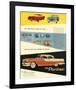 1955 GM Pontiac - Road to Roof-null-Framed Art Print