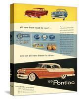 1955 GM Pontiac - Road to Roof-null-Stretched Canvas