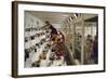 1955: Judges Examining Various Preserves and Butters, at the Iowa State Fair, Des Moines, Iowa-John Dominis-Framed Photographic Print