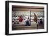 1955: Judges Examining Various Preserves and Butters, at the Iowa State Fair, Des Moines, Iowa-John Dominis-Framed Photographic Print