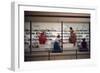 1955: Judges Examining Various Preserves and Butters, at the Iowa State Fair, Des Moines, Iowa-John Dominis-Framed Photographic Print