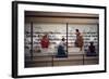 1955: Judges Examining Various Preserves and Butters, at the Iowa State Fair, Des Moines, Iowa-John Dominis-Framed Photographic Print