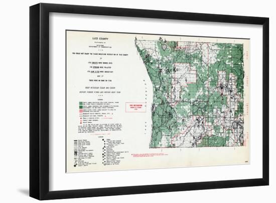 1955, Luce County, Michigan, United States-null-Framed Giclee Print