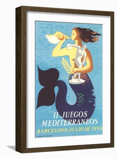 1955 Mediterranean Games-null-Framed Art Print