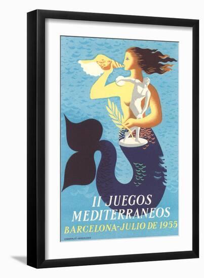 1955 Mediterranean Games-null-Framed Art Print
