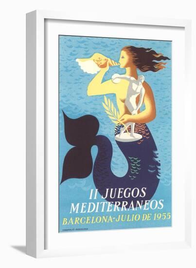 1955 Mediterranean Games-null-Framed Art Print