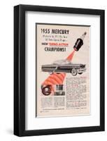 1955 Mercury New Turbo-Action-null-Framed Art Print