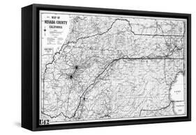 1955, Nevada County 1955c, California, United States-null-Framed Stretched Canvas