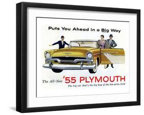 1955 Plymouth - in a Big Way-null-Framed Art Print