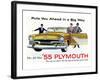 1955 Plymouth - in a Big Way-null-Framed Art Print