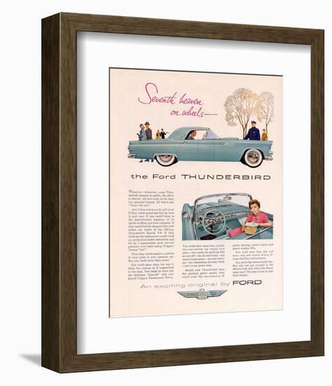 1955 Thunderbird 7th Heaven-null-Framed Art Print