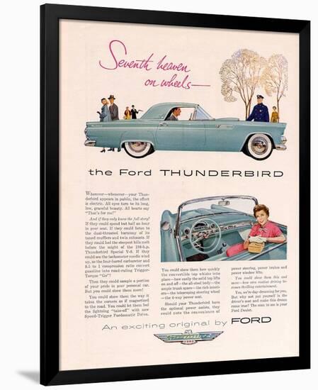 1955 Thunderbird 7th Heaven-null-Framed Art Print