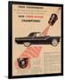 1955 Thunderbird-Turbo Action-null-Framed Premium Giclee Print