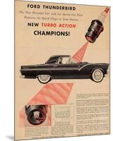 1955 Thunderbird-Turbo Action-null-Mounted Art Print