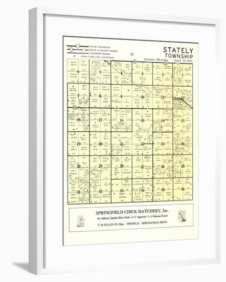 1955c, Stately Township, Dotson, Minnesota, United States-null-Framed Giclee Print