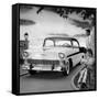 1956 Chevrolet Bel Air Sport Coupe-null-Framed Stretched Canvas