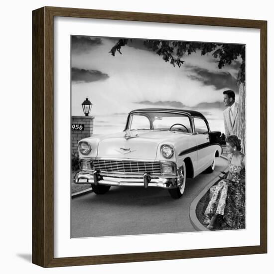1956 Chevrolet Bel Air Sport Coupe-null-Framed Photo