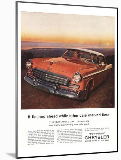 1956 Chrysler - Year-Ahead Car-null-Mounted Art Print